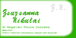 zsuzsanna mikulai business card